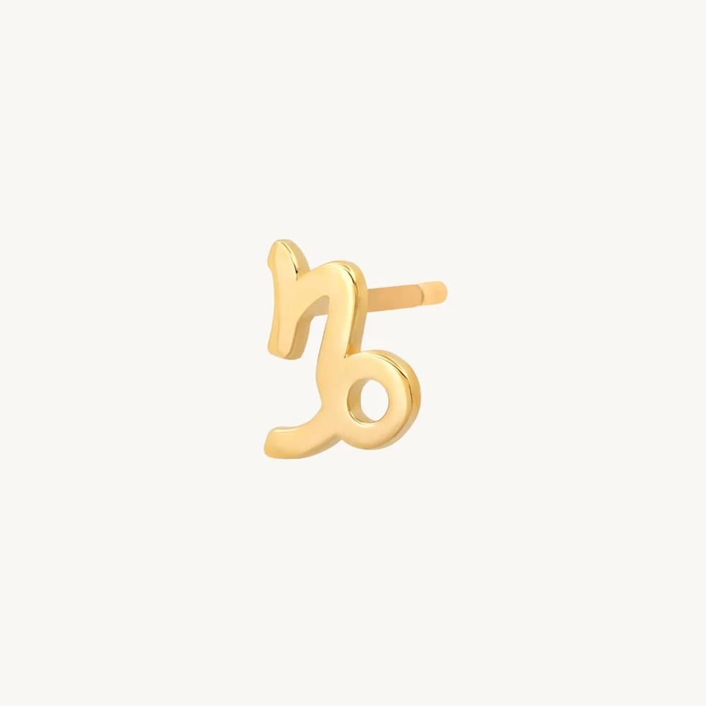 BYCHARI 14K Capricorn Earring